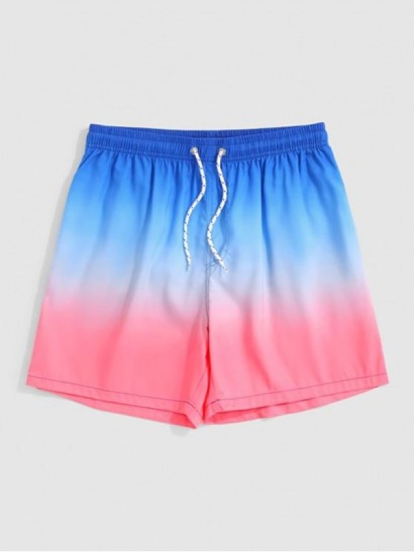 Ombre Print Vacation Shorts