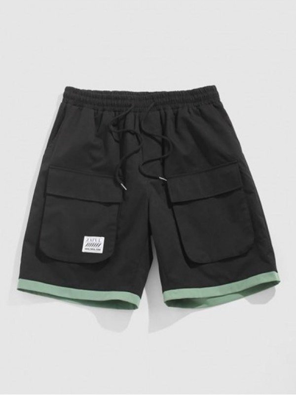 Colorblock Streetwear Cargo Shorts