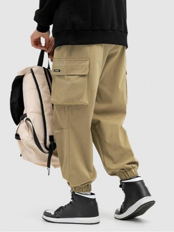 3D Pocket Cargo Beam Feet Pants