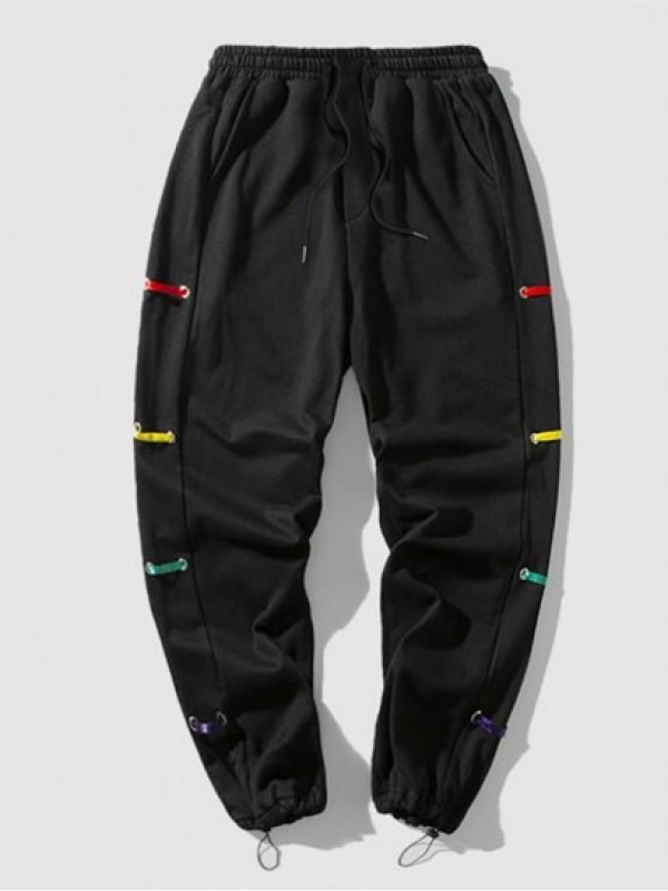 Streetwear Ribbon Toggle Strawstring Jogger Sweatpants