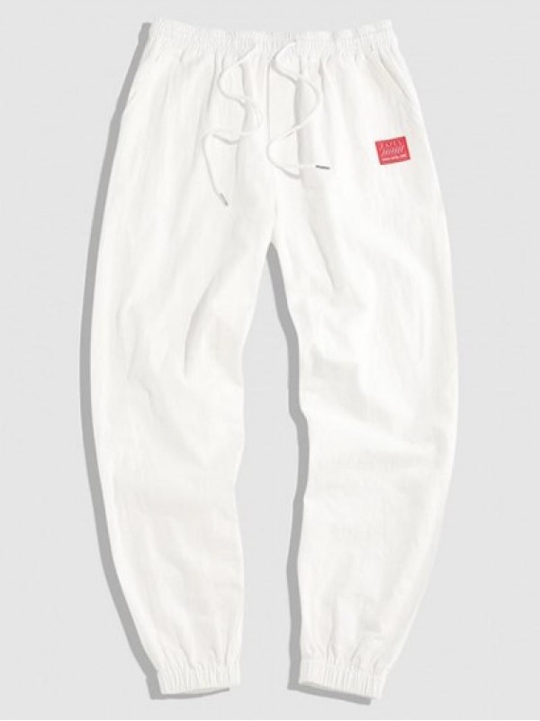 Solid Color Label Design Sweatpants