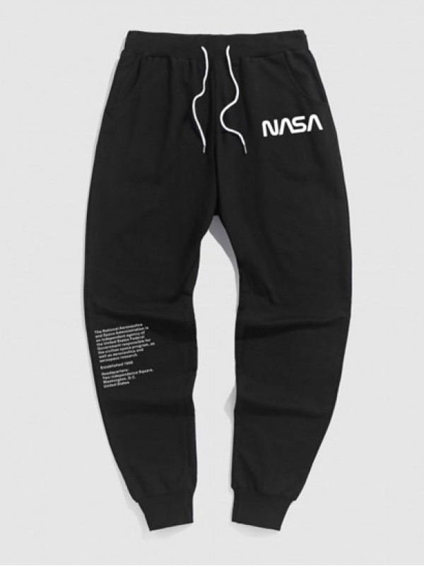 Graphic Letter Printed Sport Jogger Pants