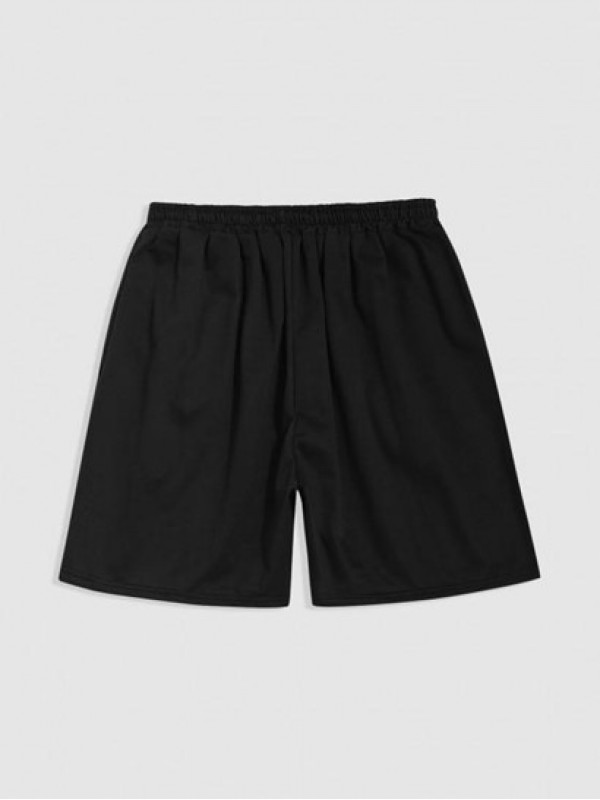 Japanese Character Coconut Palm Graphic Shorts