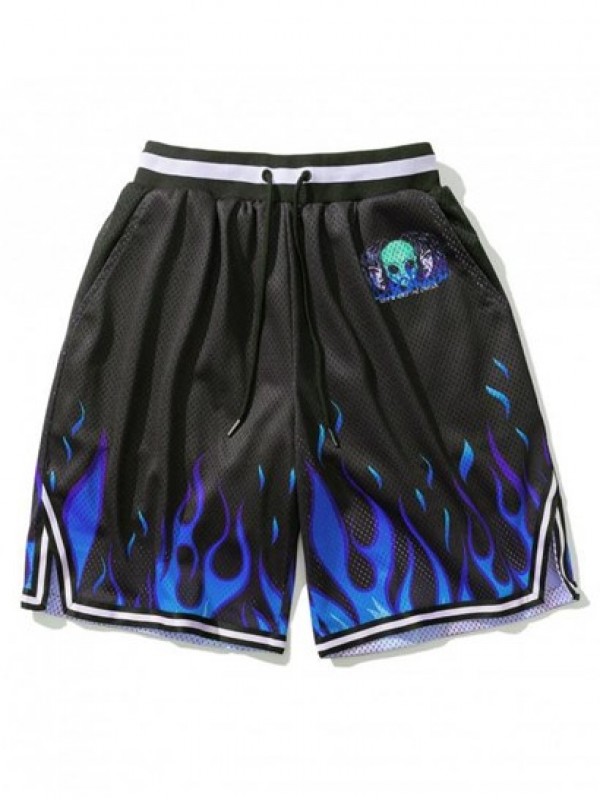 Flame ET Graphic Elastic Wasit Shorts