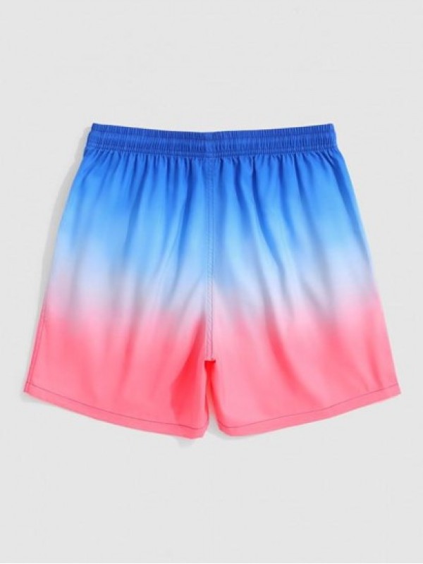 Ombre Print Vacation Shorts