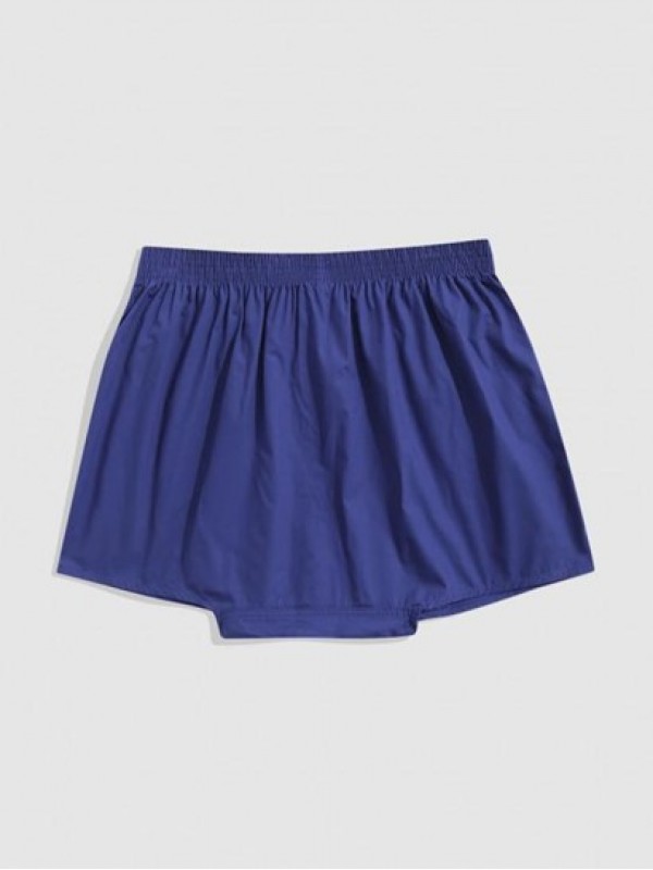 Solid Color Button Fly Casual Shorts