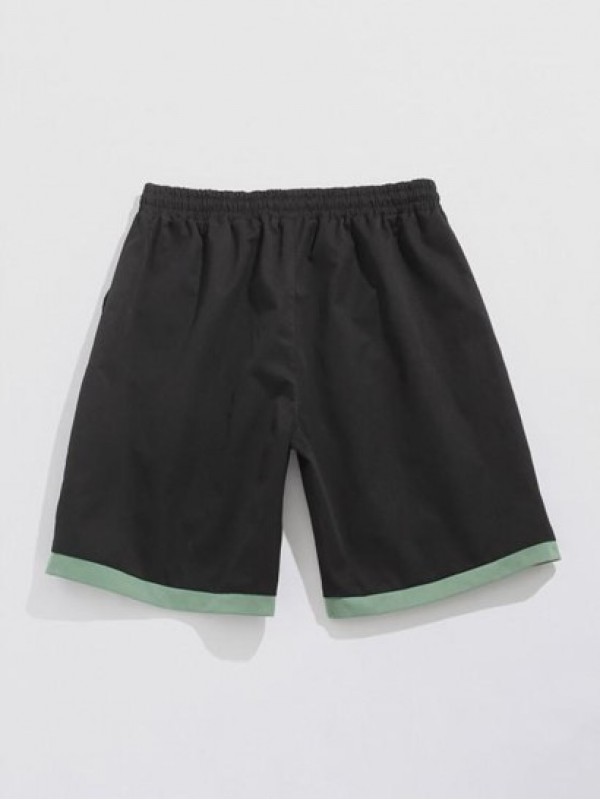 Colorblock Streetwear Cargo Shorts