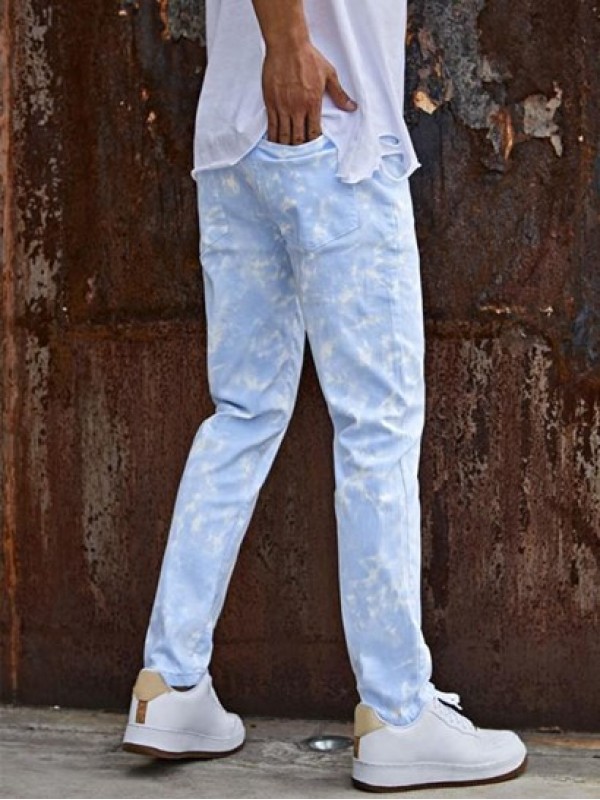 Cloud Wash Casual Jeans