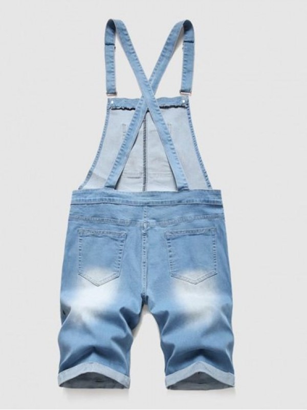 Pockets Casual Denim Jumpsuit