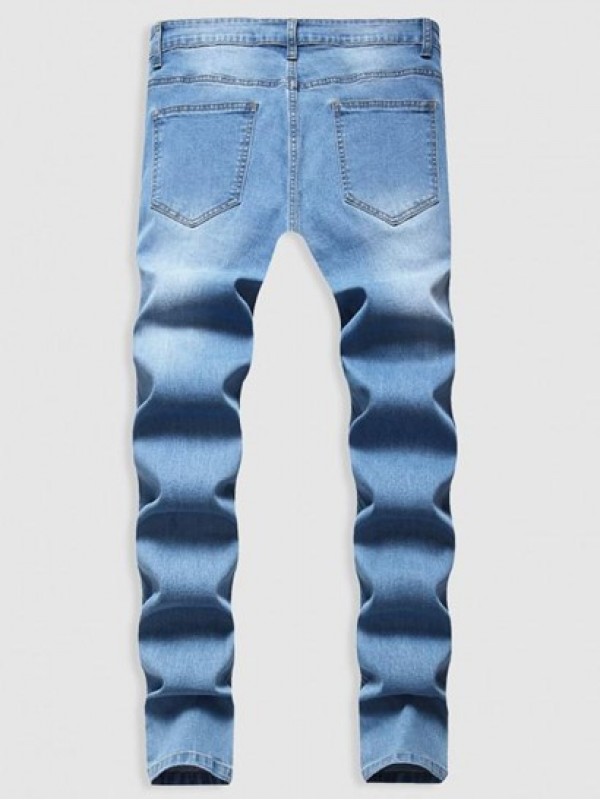 Casual Destroyed Frayed Jeans