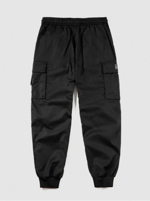 Patch Design Jogger Cargo Pants