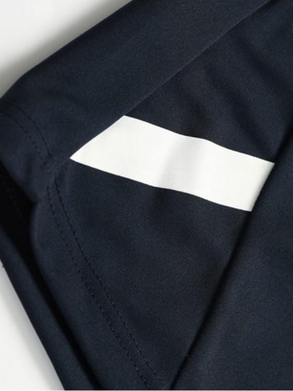 Letter Graphic Pockets Lounge Shorts