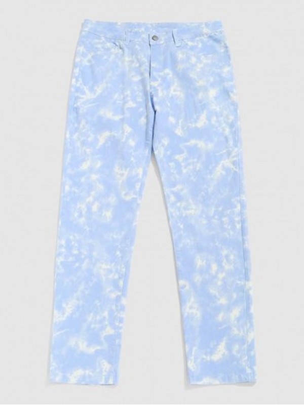 Cloud Wash Casual Jeans