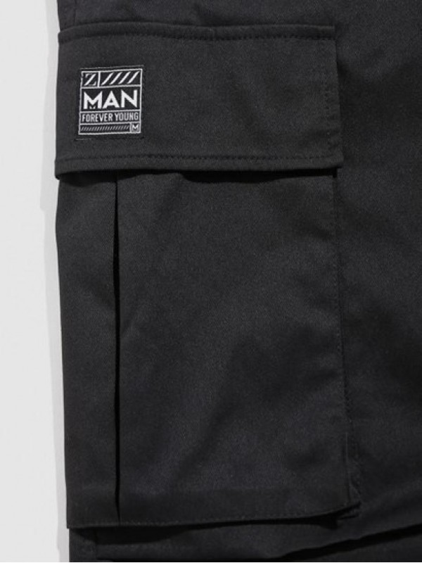 Patch Design Jogger Cargo Pants