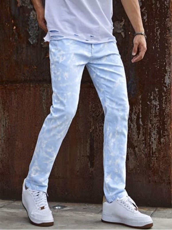 Cloud Wash Casual Jeans