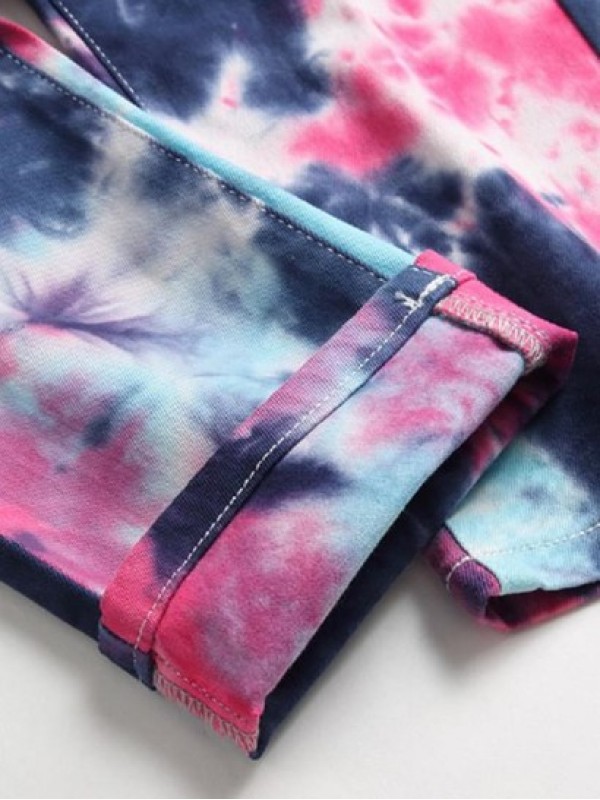 Tie Dye Straight Jeans